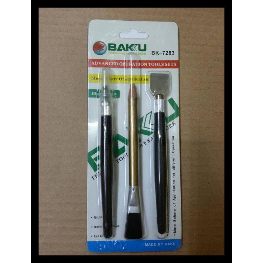 

Alat Service Hp & Tablet/Pisau Ic/Kuas+Pensil Penghapus Kode 501