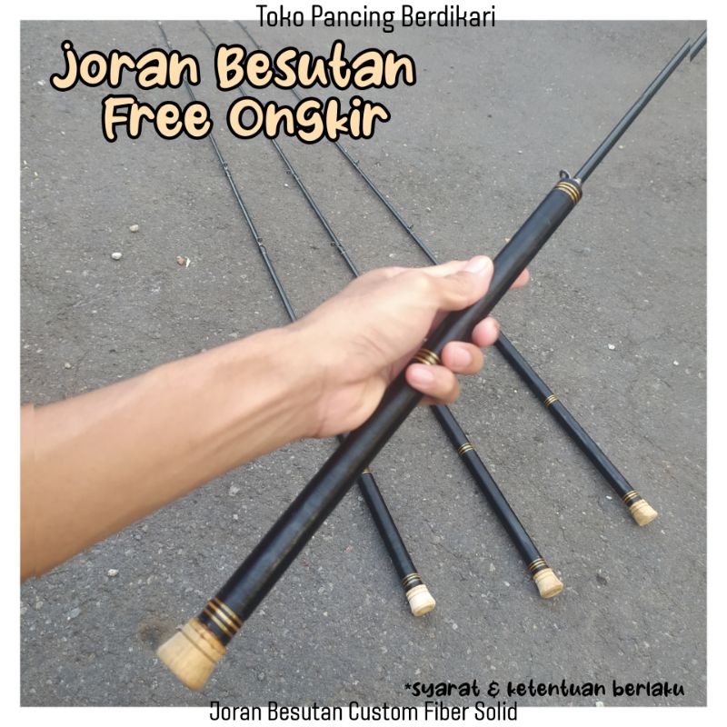 Joran Kolam Besutan Toya Basic Panjang 90cm 100cm 120cm Fiber Solid Istimewa Action Medium Cocok unt