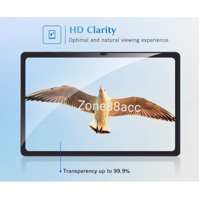 Antigores Samsung Galaxy Tab A7 10.4 2020 2022 T500 T505 Tempered Glass Screen Guard protector TG Blue