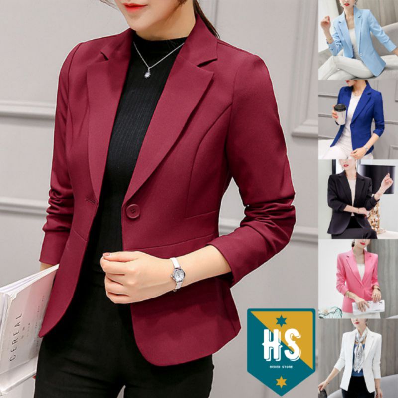 Jas wanita blazer wanita jas cewe Korea jas kallir jas wisuda