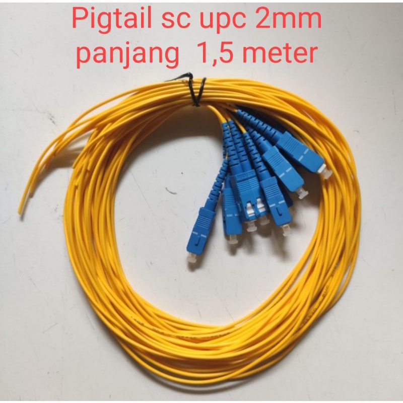 pigtail sc upc 2mm/pigtail SC UPC 2.0MM panjang 1,5 meter