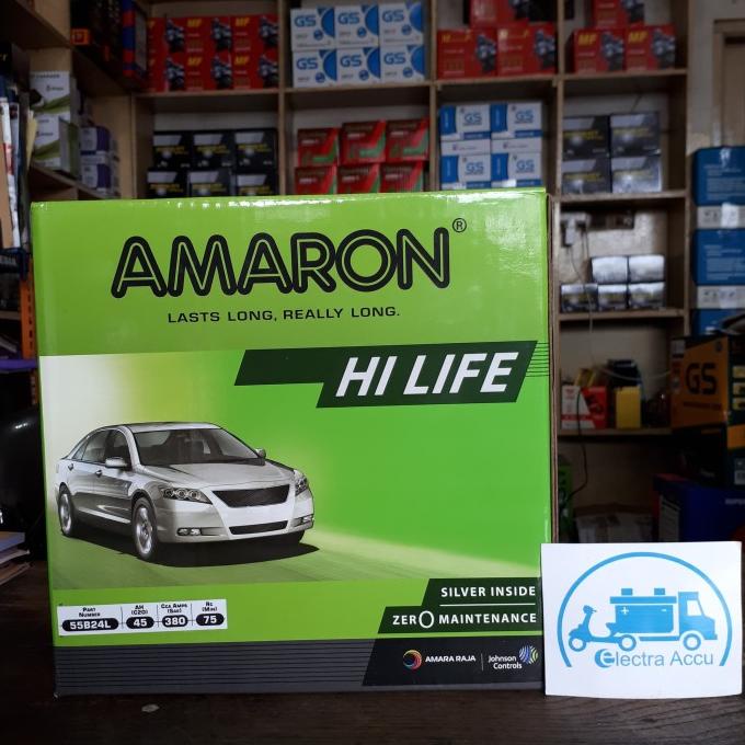 Aki Mobil Datsun Go NS60L / 55B24L Amaron Aki Kering