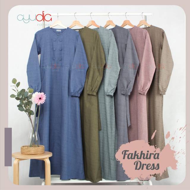AYUDIA FAKHIRA GAMIS DRESS PESTA BUSUI CASUAL LINEN SILKY