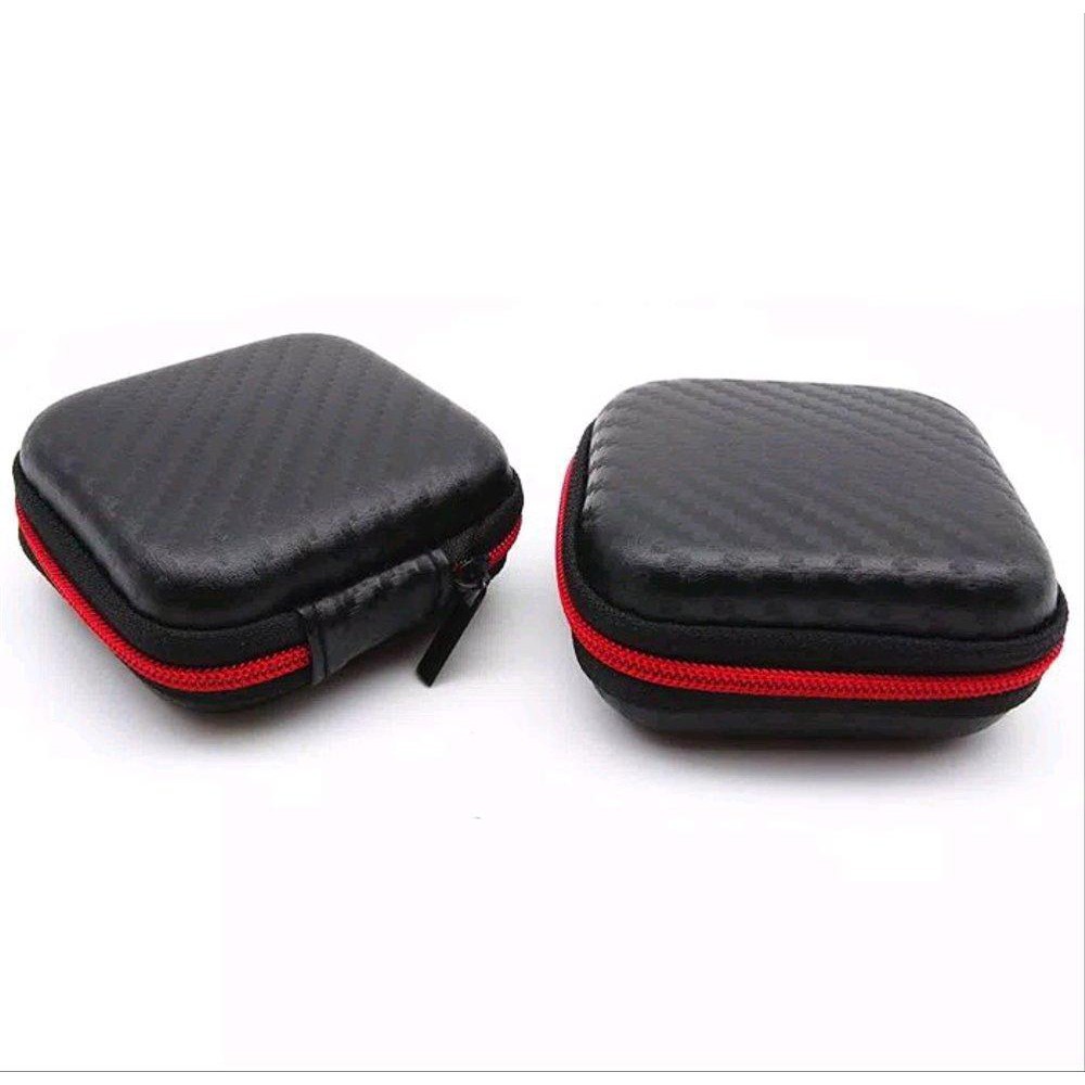 Knowledge Zenith Case Earphone EVA - B001-Hitam Merah