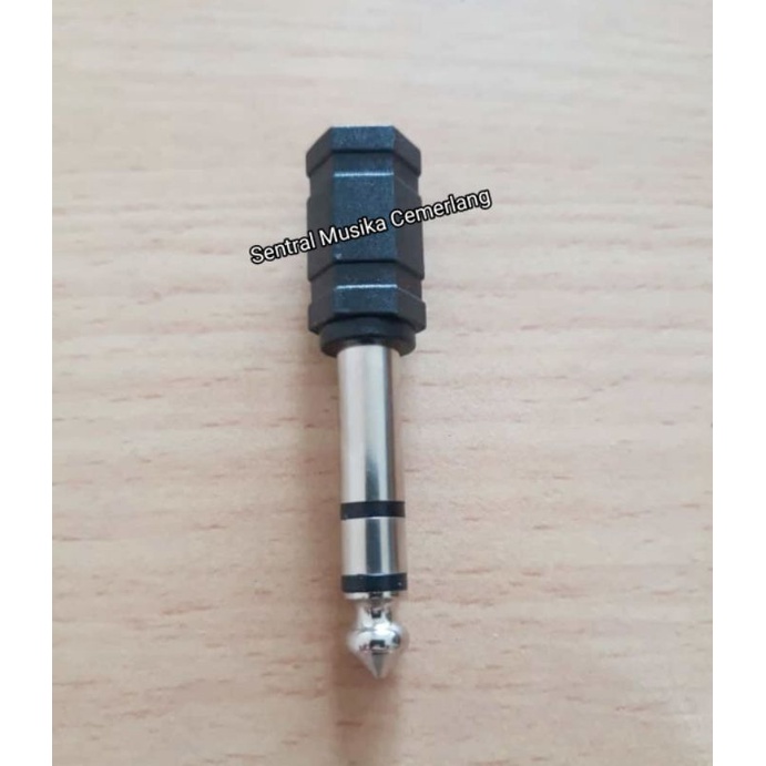 Jack Audio Converter Jack Female 3.5mm to Akai 6.3mm Male Jack Adapter Connector - Stereo