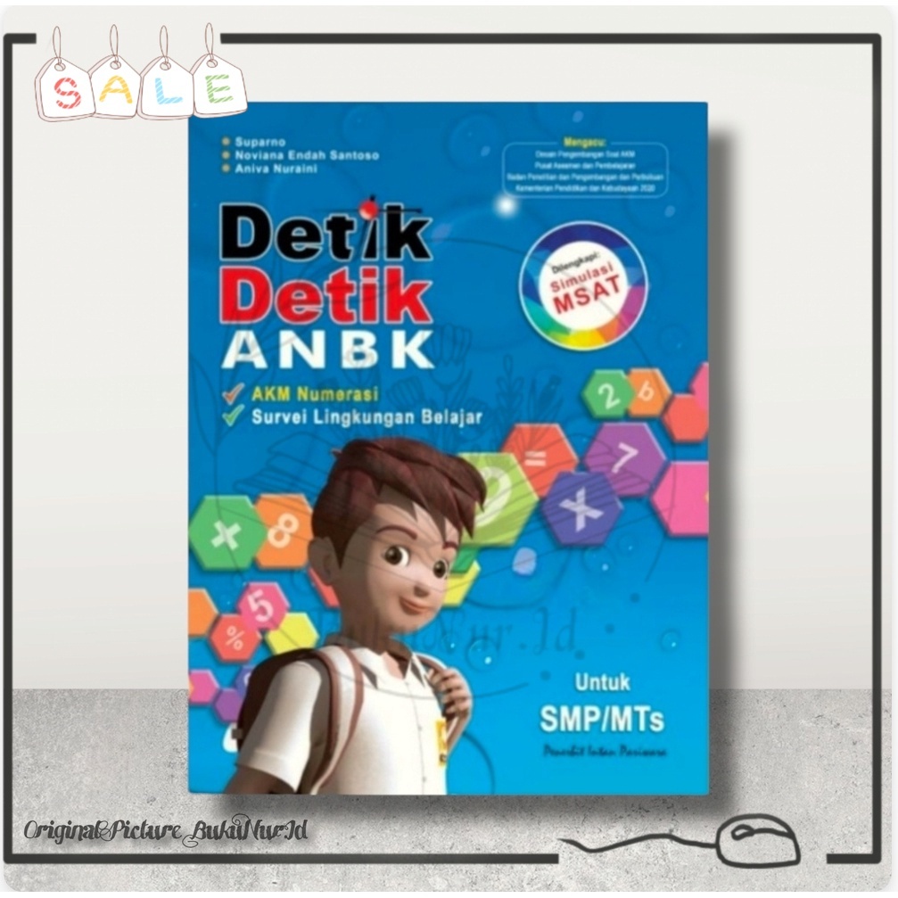 Intan Pariwara Buku Detik Detik ANBK AKM Numerasi  SMP/MTS 2022 - 100% Buku Original