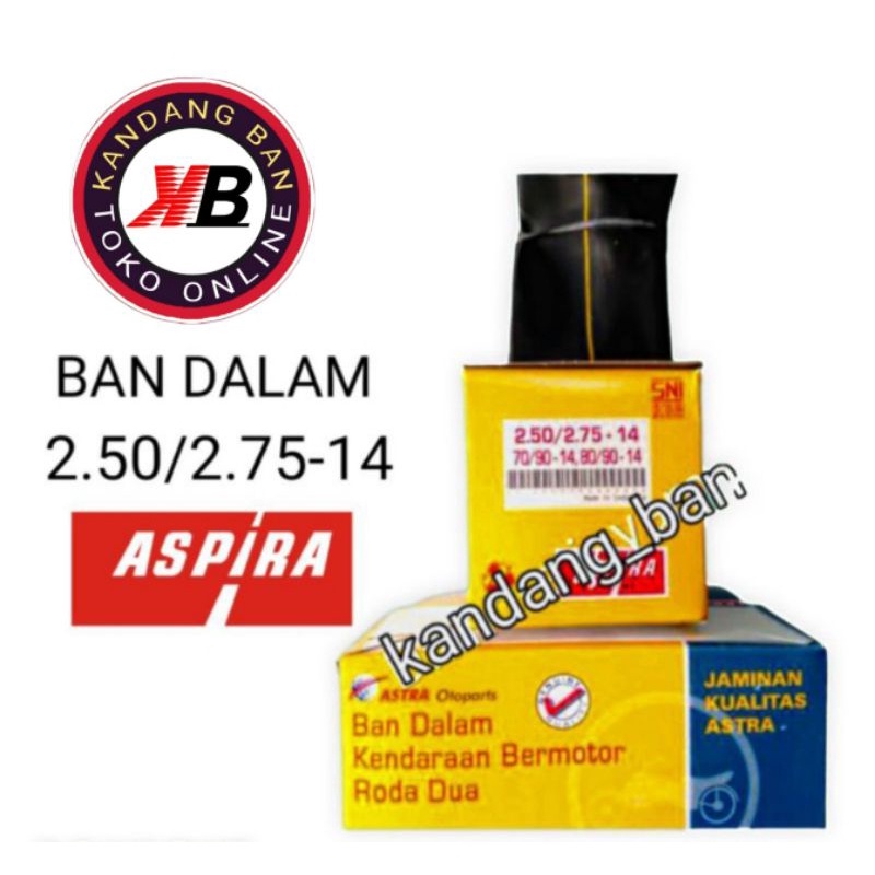 BAN DALAM ASPIRA 250/.275 RING 14 (70/90-14) (80/90-14) UNTUK SEMUA MATIC 100% ORIGINAL