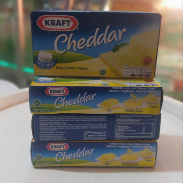 

KEJU KRAFT CHEDDAR KOTAK DUS 165GR.