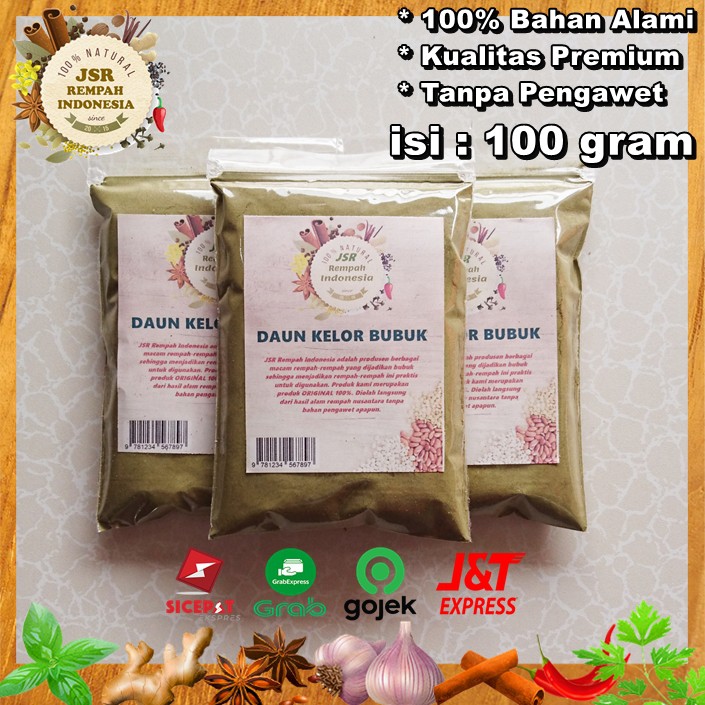 

DAUN KELOR BUBUK KUALITAS PREMIUM ISI 100 GRAM JSR REMPAH