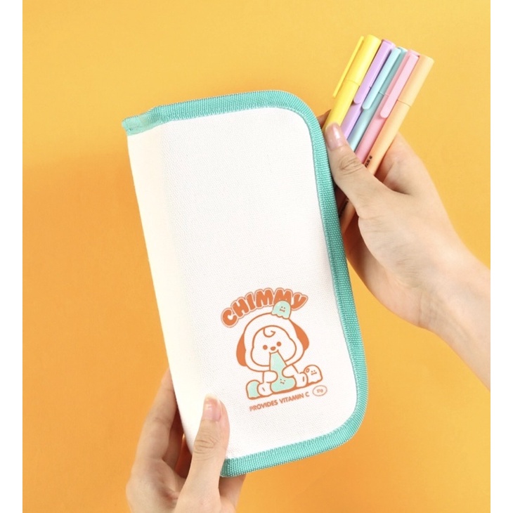 

PO OFFICIAL BT21 Baby Canvas Pen Pouch Jelly Candy