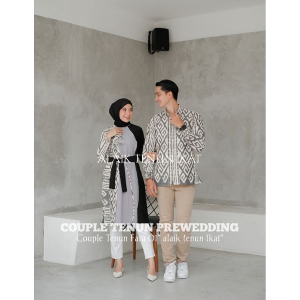 COUPLE TENUN FARA 01 - BAJU TENUN - KEMEJA TENUN - DRESS TENUN FARA