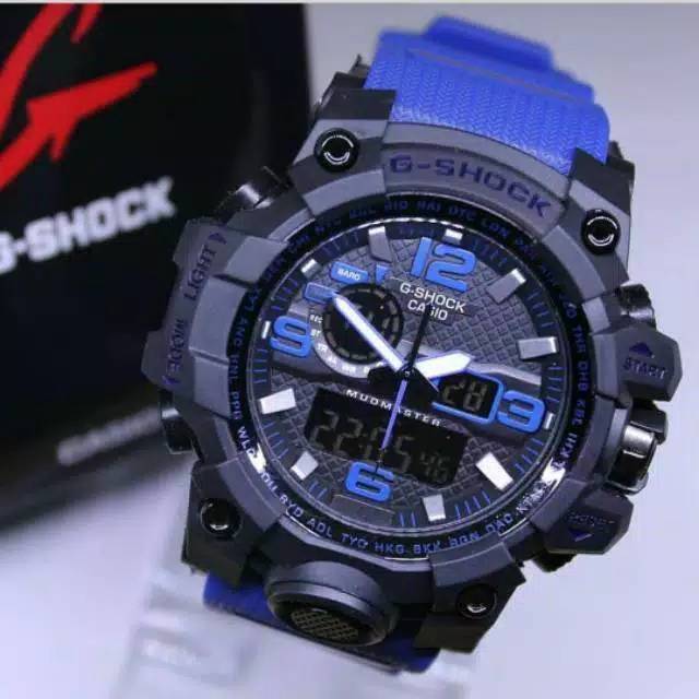 Jam Tangan Pria G Shock_Anti Air_Sport Dual time Free Batrai Cadangan