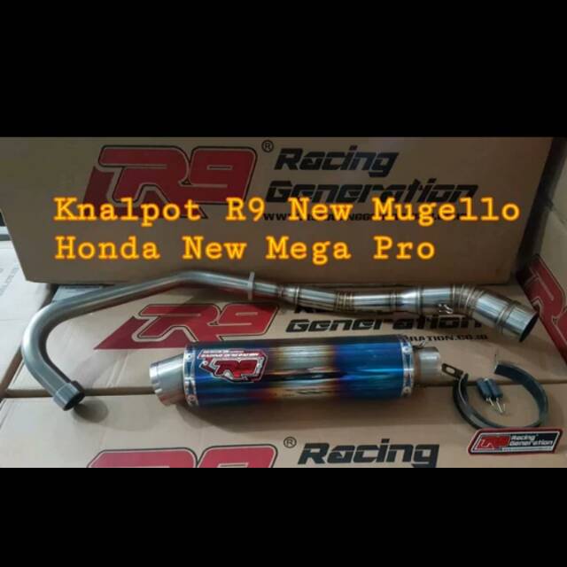 KNALPOT R9 MEGAPRO NEW R9 NEW MUGELO ORI 1000%   *
