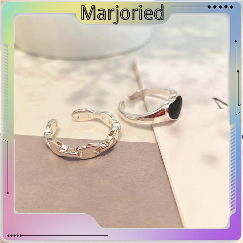 Fashion Love Cincin Wanita Geometris Cincin Sederhana Set 2 In 1-MJD