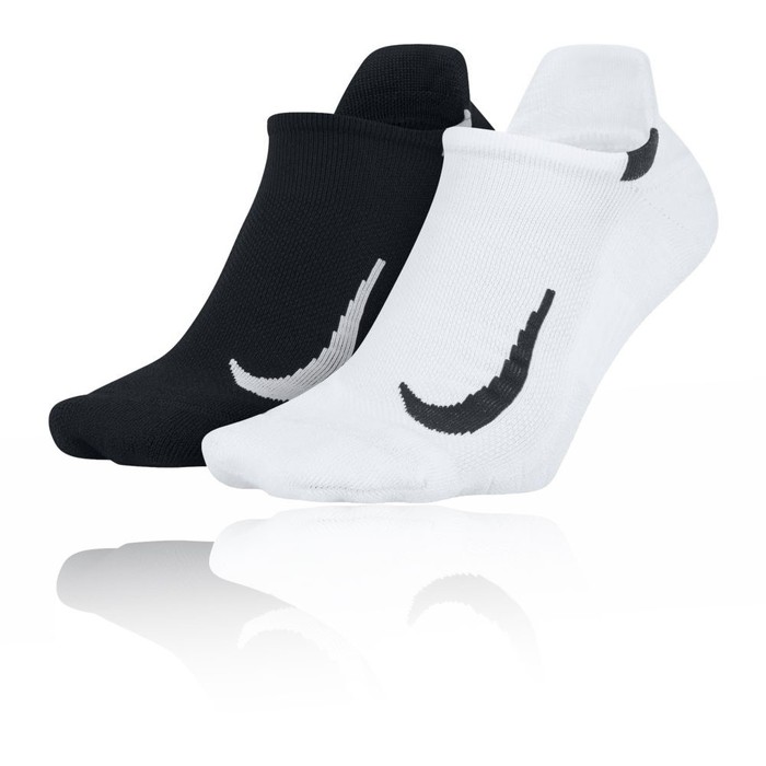 SALE Kaos Kaki Nike Multiplier No-Show Socks 2pk Black White Original