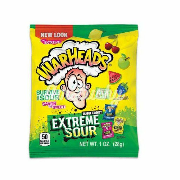 

Werheads Extreme Sour Hard Candy 28gr - Permen