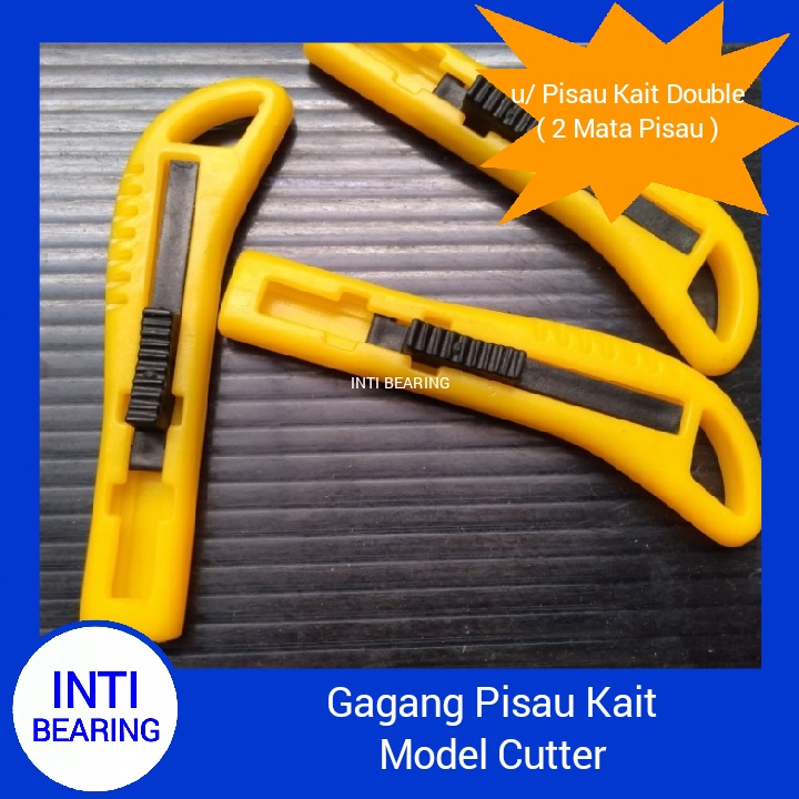 

Gagang Pisau Kait untuk PISAU KAIT DOUBLE 2 MATA PISAU . Model CUTTER , ada pengaman