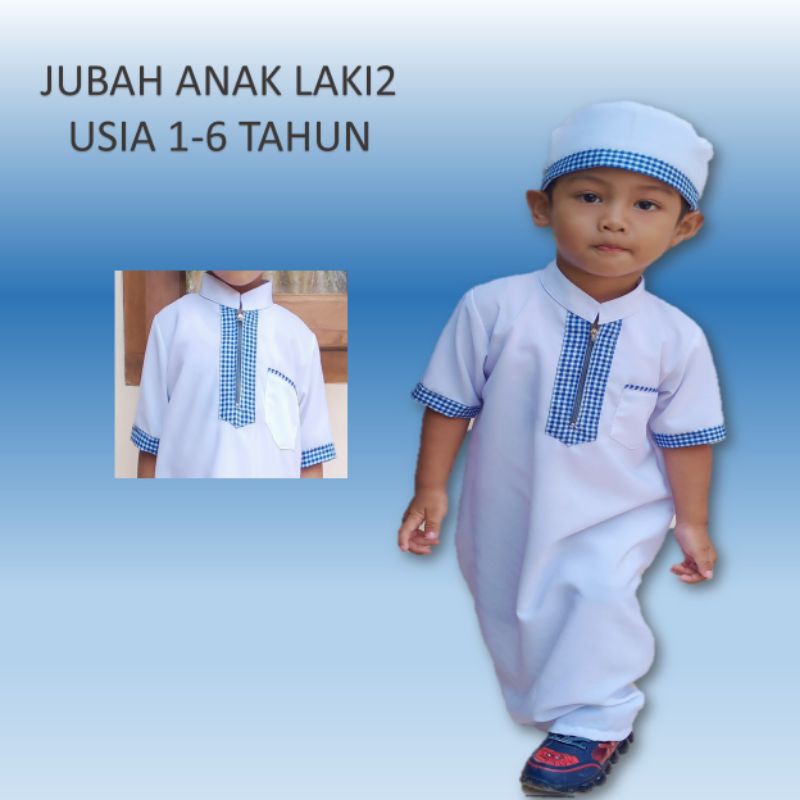 JUBAH ANAK LAKI LAKI-Jubah Anak Terlaris - Jubah Anak laki2 usia 2-6 tahun- gamis Anak laki2