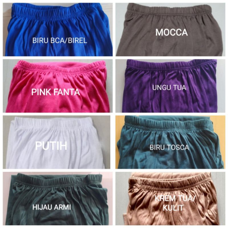 Celana Aladin Panjang Wanita - Celana Tidur-Dalaman Gamis- Kaos Rayon Adem Nyaman Dipakai