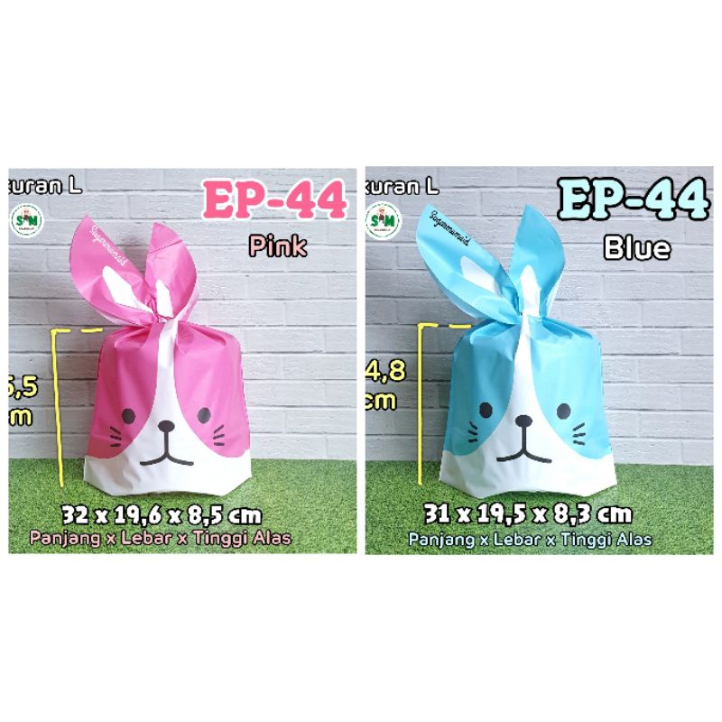 

Plastik ikat lucu EP 44 L (10pcs) kantong Goodiebag hampers Kemasan Packaging Bungkus Ulang Tahun Besar