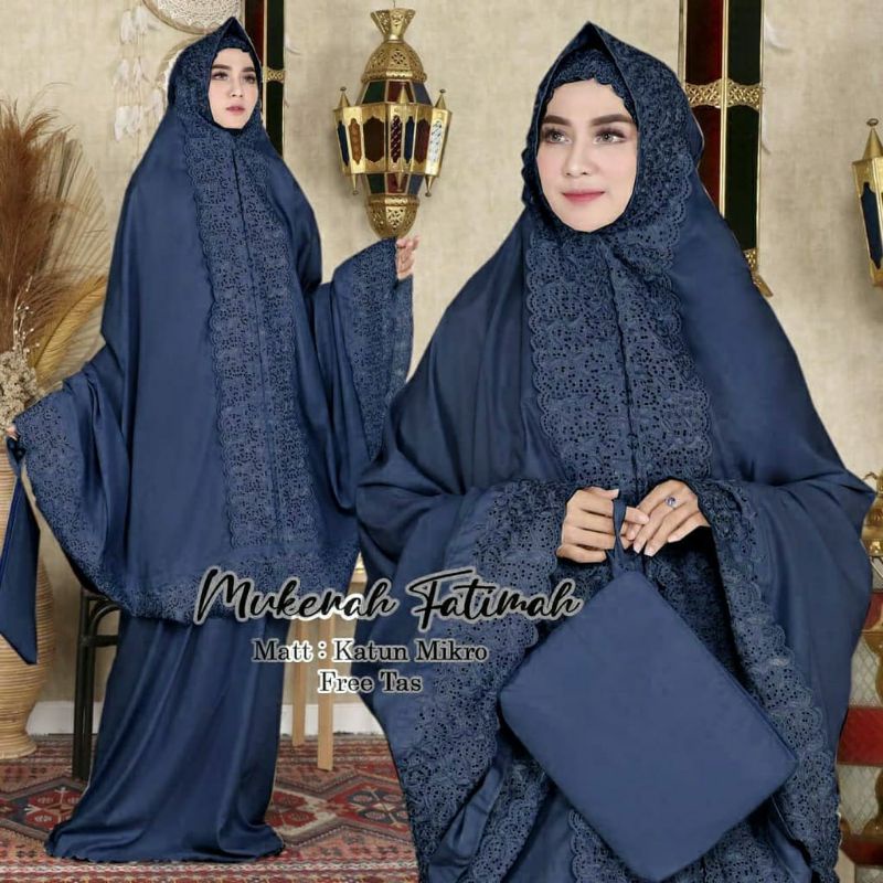 (BISA COD) MUKENA DEWASA FATIMAH KHADIJAH PREMIUM FREE TAS