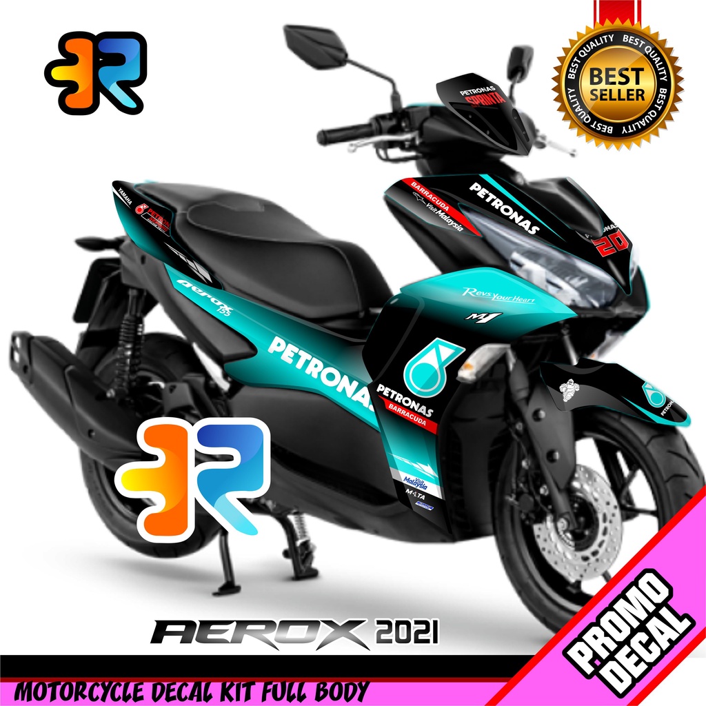 Decal Motor Aerox 2021 Desain Petronas Sticker Decal Aerox Connected 155 Full Body