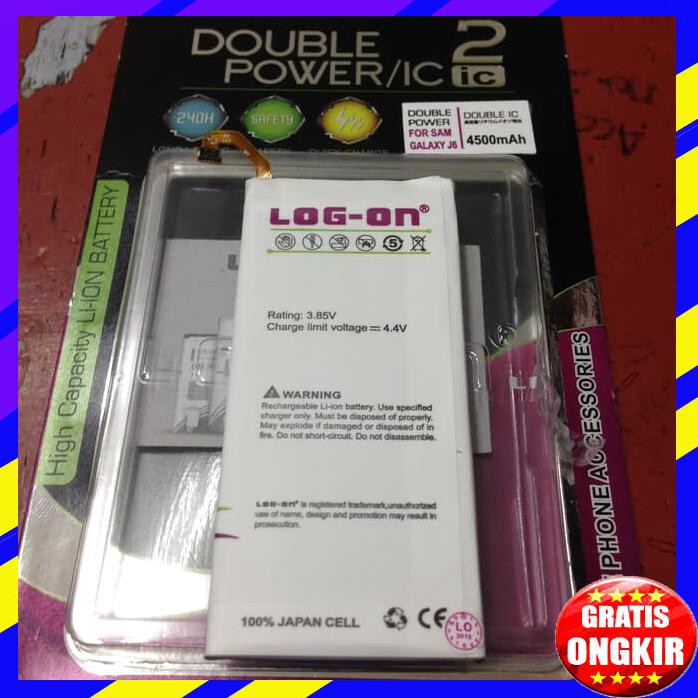 ACC HP BATERAI SAMSUNG GALAXY A6 2018 J8 2018 J6 2018 DOUBLE POWER LOG ON