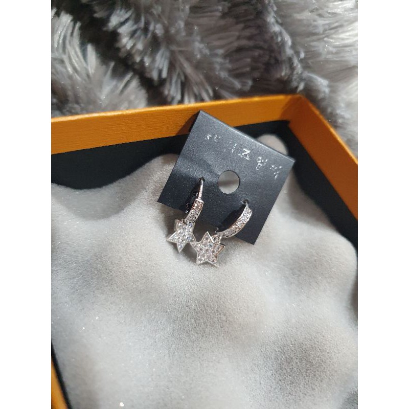 Anting Silver925 Premium Quality Anti karat anti alergi Earring Starling Silver mata kilau 8827