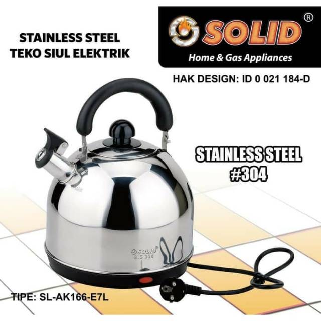 Teko listrik 7 Liter Bunyi Siul SOLID / Ceret Electric kettle solid 7 L