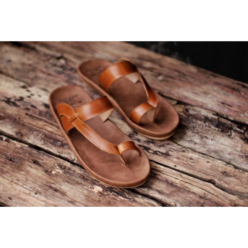 SANDAL KULIT ASLI - CEVANY IMPLUSE | Sandal Kulit Pria Original  leather