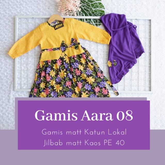 Aara Series 04-05-06-08 / Gamis anak / Fashion Musliim