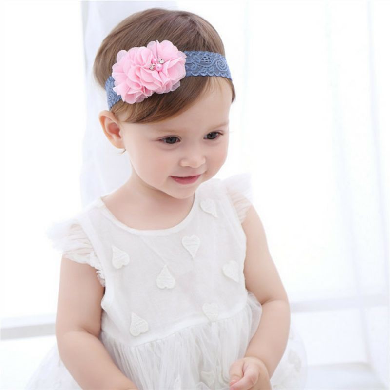 bando bayi bunga mekar/bando bunga/bando anak/bando/bandana/bando bayi bunga