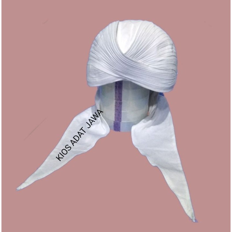 BLANGKON JOGJA LIPAT PUTIH POLOS SLIWIR