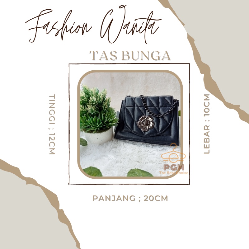 Tas Selempang Bahu Wanita Sintetis Model BUNGA| Fashion Behel Sintetis Tas ootd Model Daun | Tas Murah Slingbag wanita Murah Bisa Cod