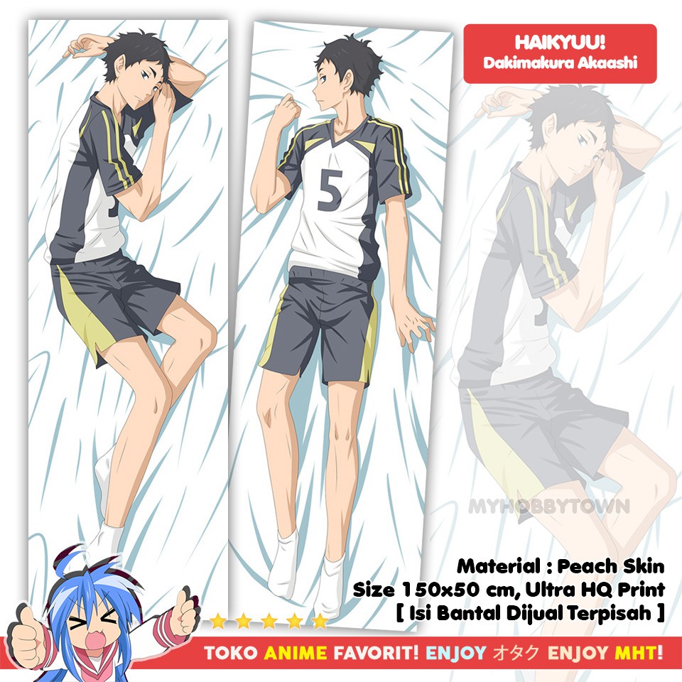 Sarung Bantal Anime Dakimakura Haikyuu : Akaashi Keiji Fukurodani