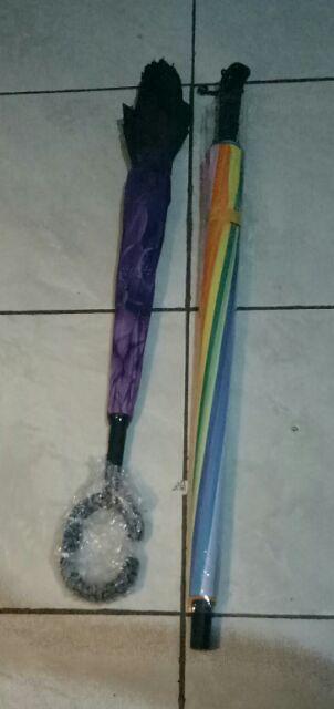 Payung Terbalik Reverse Umbrella Gagang C Kazbrella ( Bunga )