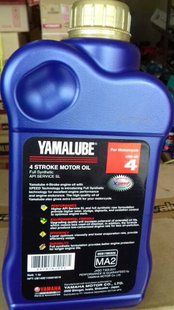 Oli yamalube sport 4 tax 1 liter SAE 10-40