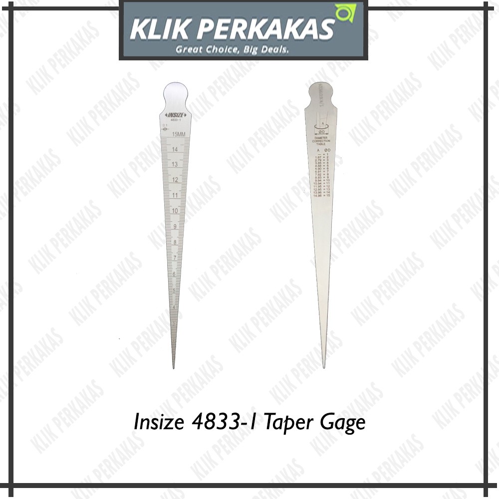 Alat Ukur Insize Taper Gage 4833-1 Taper Gauge