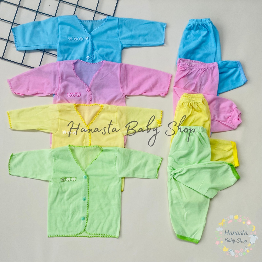 Setelan Lengan Panjang Bayi Murah / Baju Bayi Newborn Polos