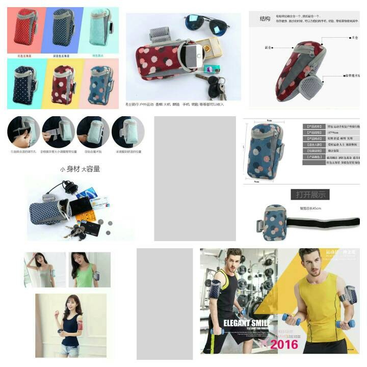 Arm Bag Sport Tas Lengan Olahraga Handphone Pouch Modis Doky