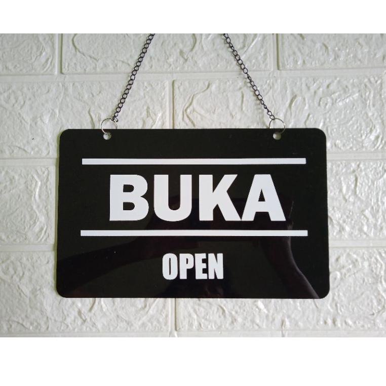 

TREND RODUCT ACRYLIC - PAPAN TANDA / SIGN BOARD ACRYLIC BUKA TUTUP / OPEN CLOSED KOTAK BOLAK BALIK