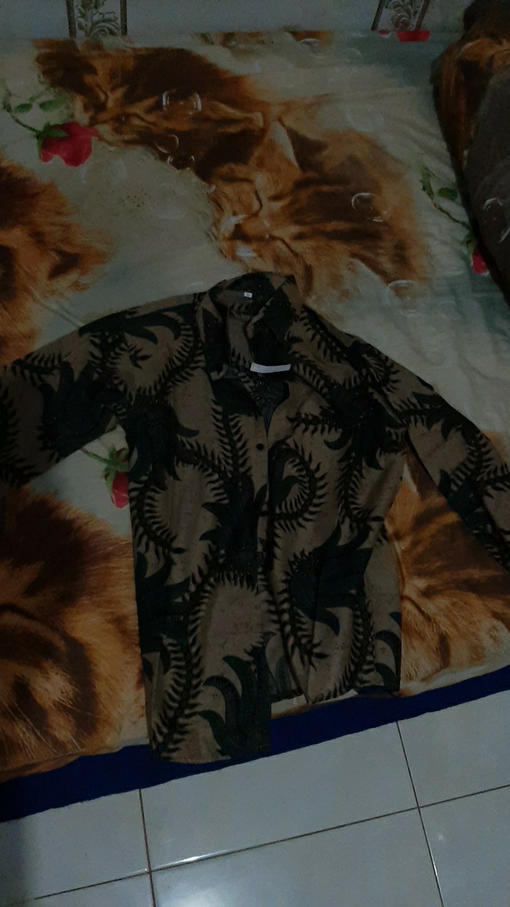 Baju Batik Pria Slimfit Modern Lengan Panjang Sy4 B1 Premium Quality