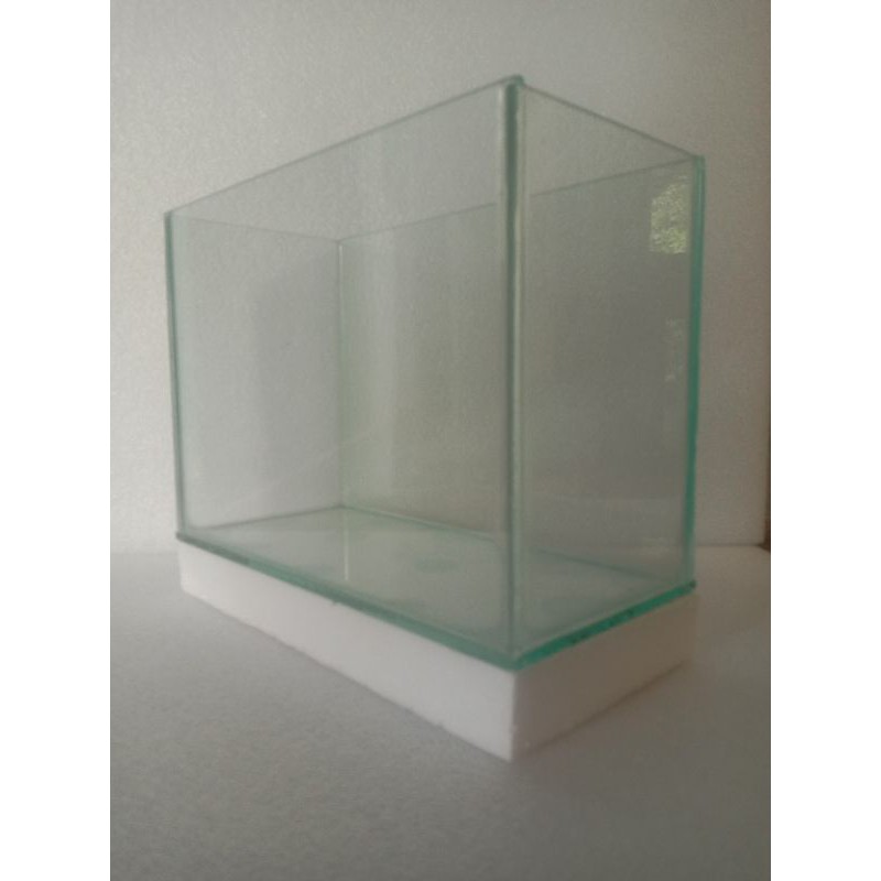 soliter ikan cupang custom/ akuarium kaca mini 25x12x18 cm /1pcs