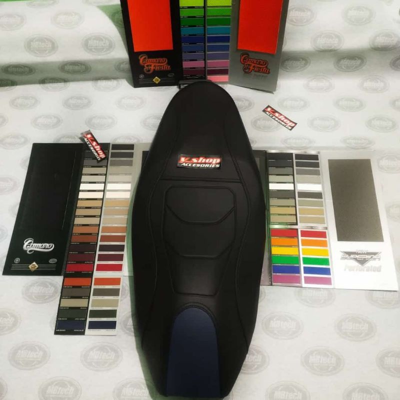 Cover Kulit Jok Motor Aerox 125 155 Custom Terbaru Kulit MBtech Press Ori Anti Rembes