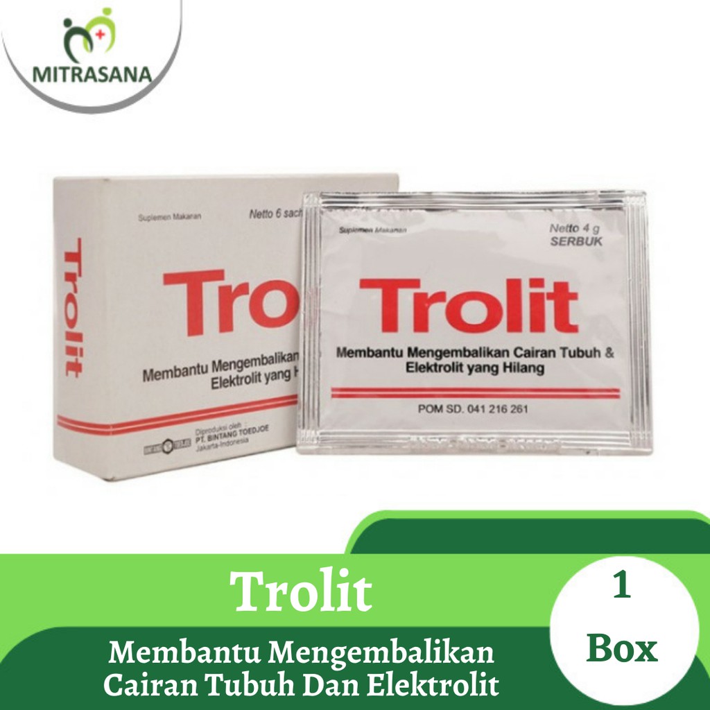 Trolit 6 Sachet - Serbuk Jambu Biji dan Angkak Merah