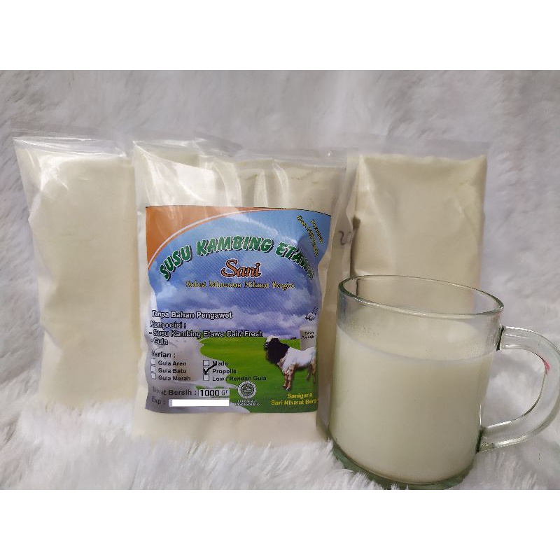 Sale 1kg SUSU KAMBING ETAWA ( madu propolis gula aren gula batu) 1000gram bubuk susu kambing etawa