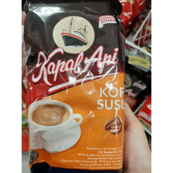 Kopi Kapal Api Susu/Special Mix/Mantap/Gula Aren 1 Pack Isi 10 Sachet