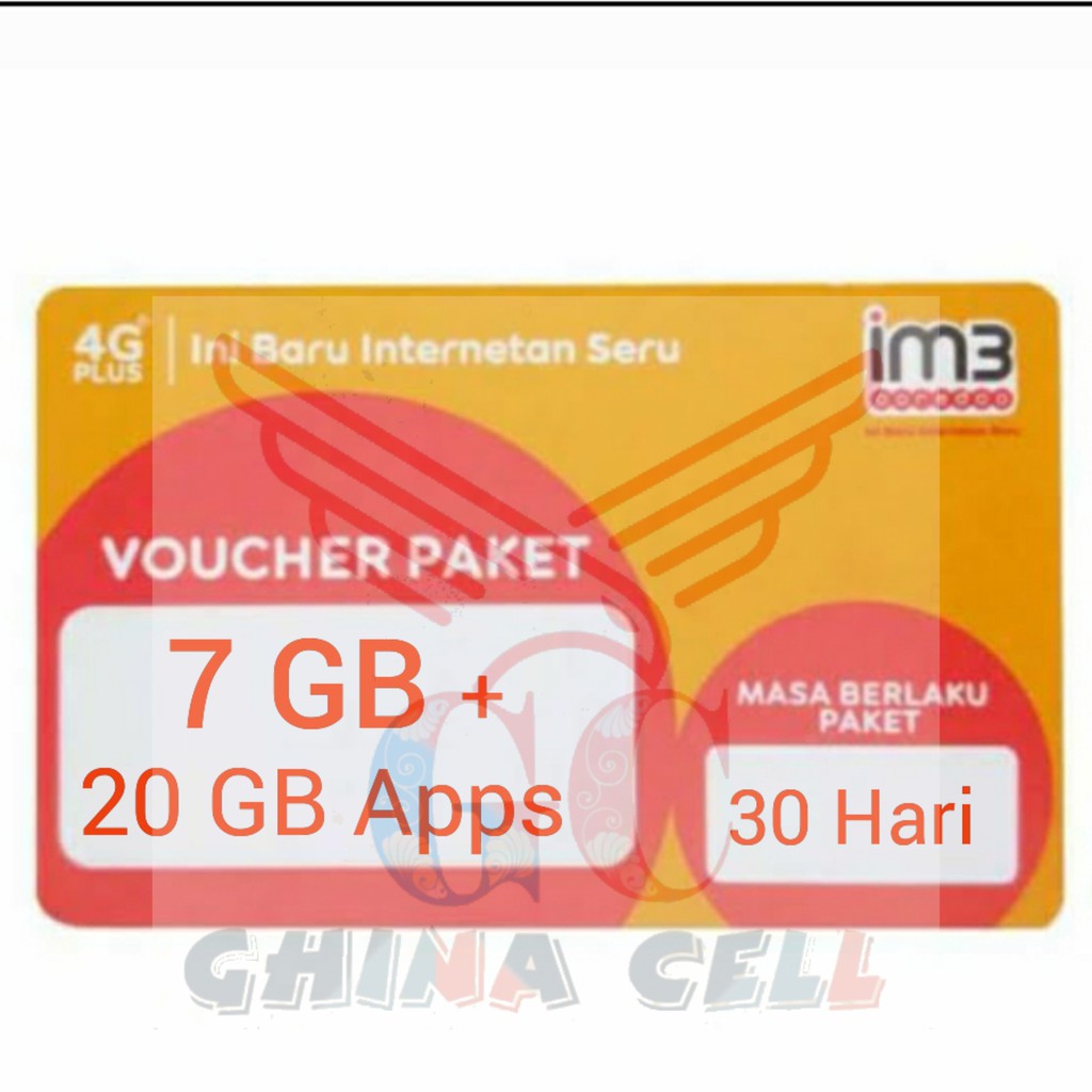 Voucher Indosat 7GB Unlimited