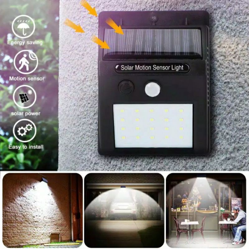 Lampu Tenaga Surya Emergency Solar Sensor Gerakan Taman Matahari TAMAN