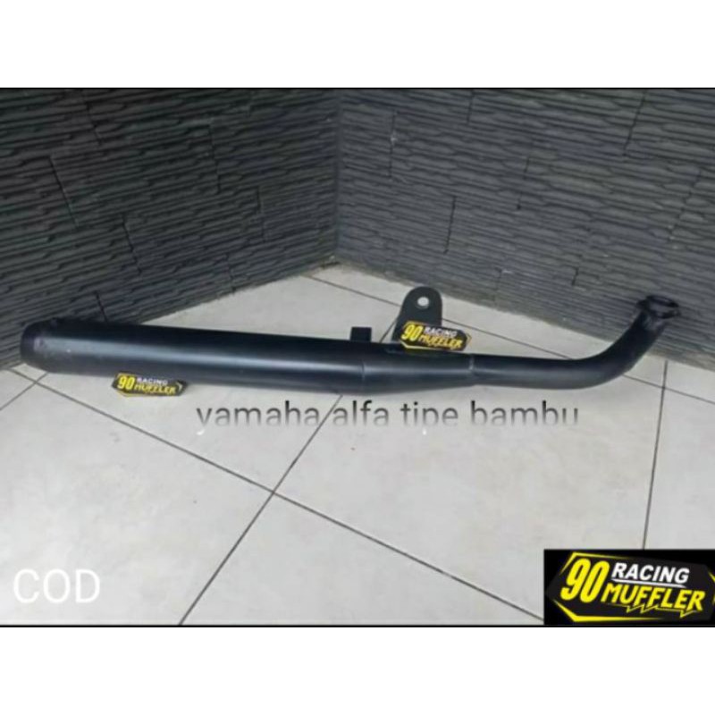 knalpot standar yamaha alfa tipe bambu